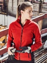 Giacca in micropile resistente con inserti in softshell e tasche con cerniera