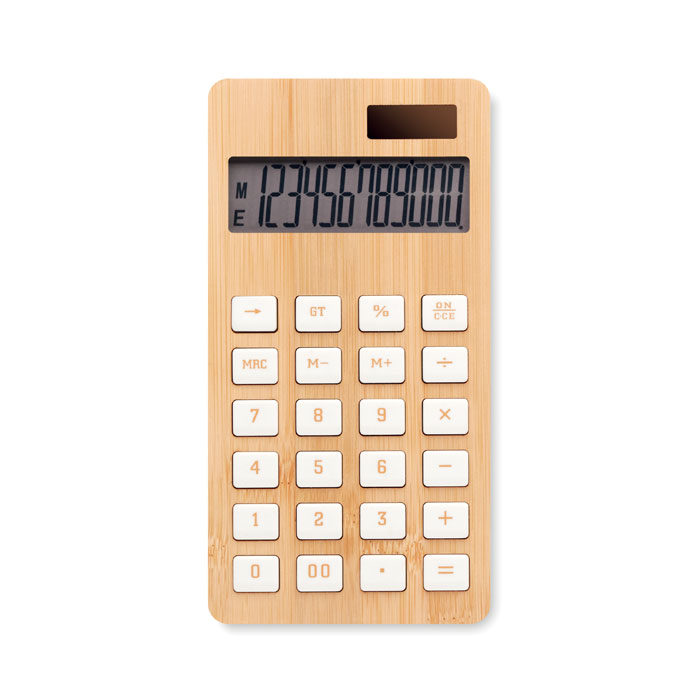 CALCUBIM - 12 Digit Bambù Calcolatrice