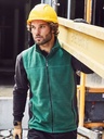 Gilet in microfleece con inserti elastici e tasche con cerniera