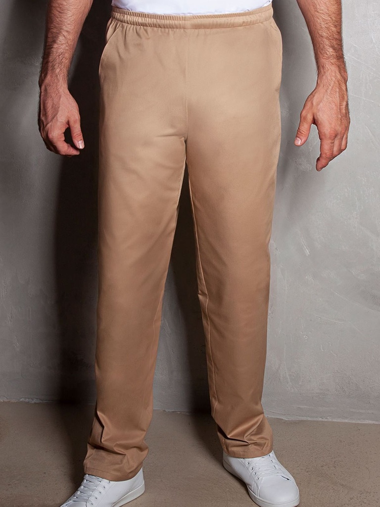 Pantaloni da lavoro a gamba dritta con elastico in vita