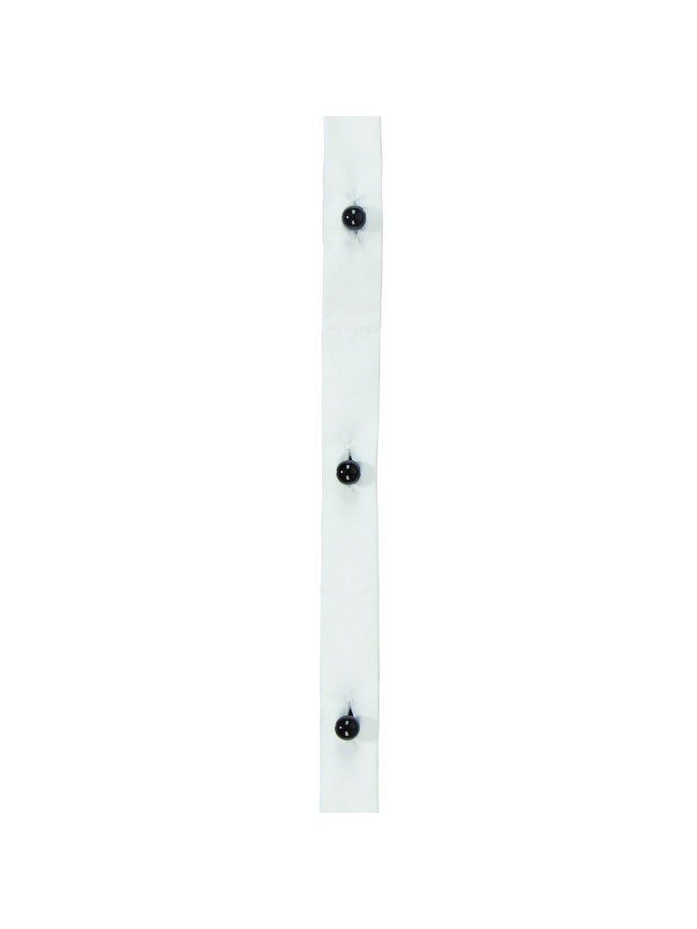 Striscia per bottoni da giacca da chef, 5 fori, 13 cm di spaziatura