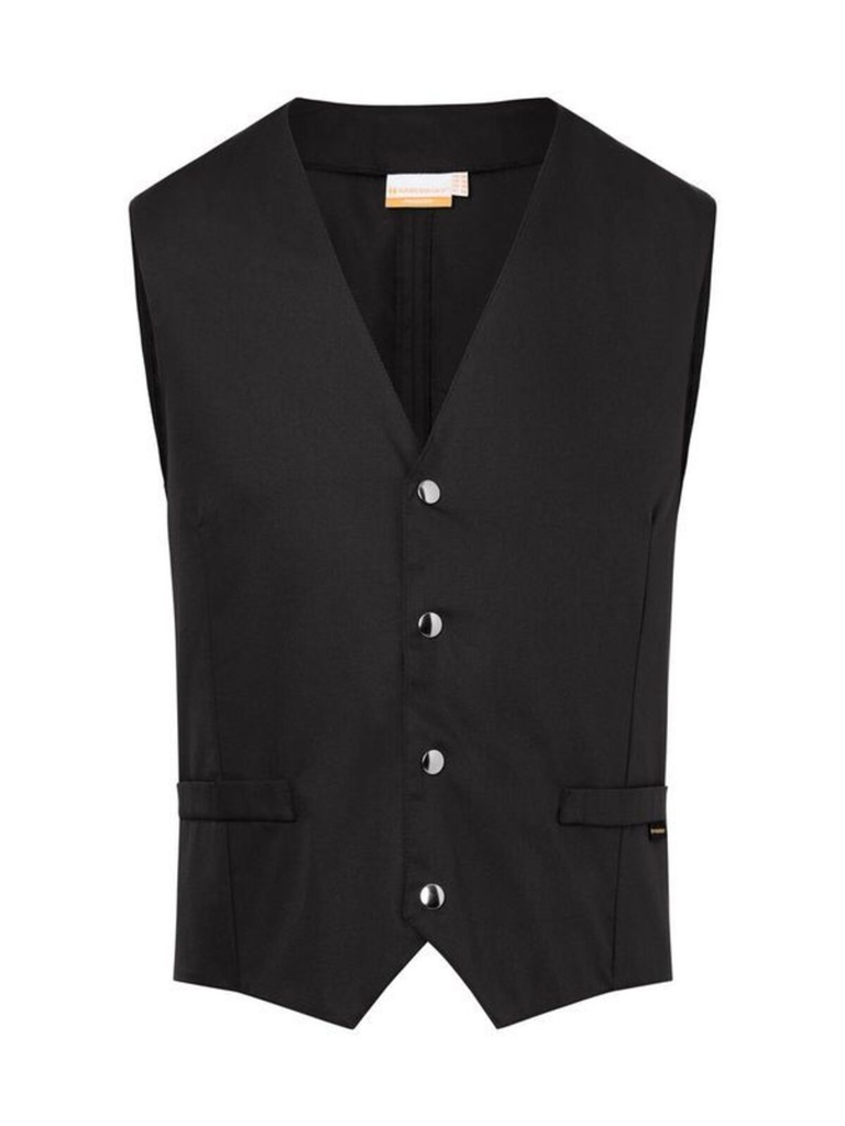 Gilet da uomo in cotone twill, 65% poliestere, 35% cotone