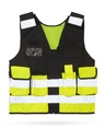 Gilet di sicurezza ad alta visibilità con tasche e cerniera YKK