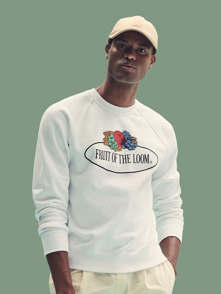 Felpa maniche raglan con logo sul petto