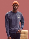 Felpa maniche raglan con patch ricamata