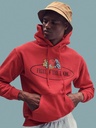 Felpa con cappuccio e logo grande
