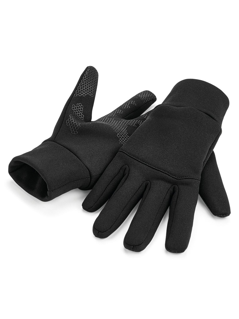 Guanti softshell sportivi traspiranti e touchscreen