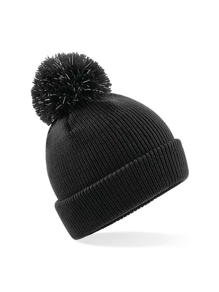 Berretto con pompon e fibre riflettenti per bambini