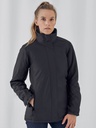 Parka impermeabile sfiancato con cappuccio a scomparsa e tasche nascoste
