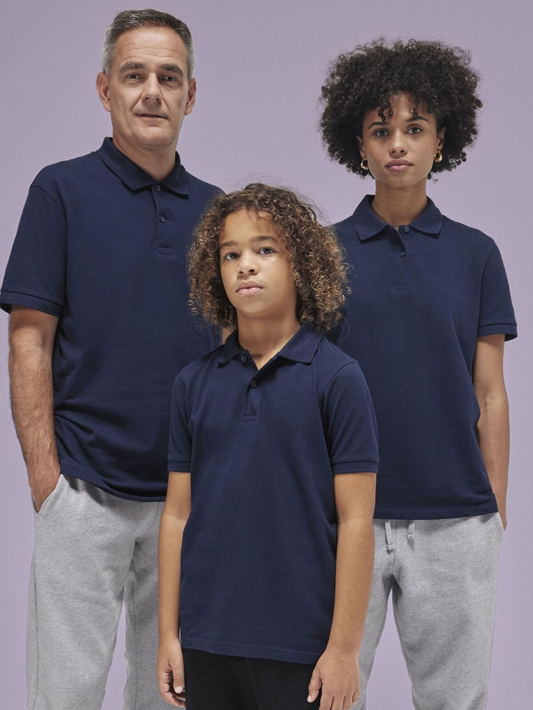 Polo in piqué di cotone per bambini e ragazzi