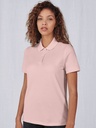 Polo da donna in piqué di cotone prelavato