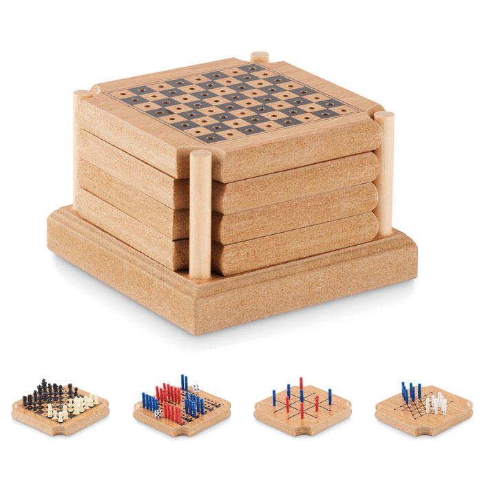 COASTGAME - 4-piece Sottobicchiere Gioco Set