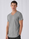 T-shirt da uomo in tessuto triblend a maniche corte e scollo a V