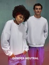 Felpa oversize streetwear in cotone e poliestere riciclato