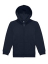 Felpa con cappuccio e zip per bambini in cotone e poliestere riciclato
