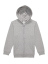 Felpa con cappuccio e zip per bambini in cotone e poliestere riciclato
