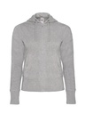 Felpa con cappuccio e zip per donna
