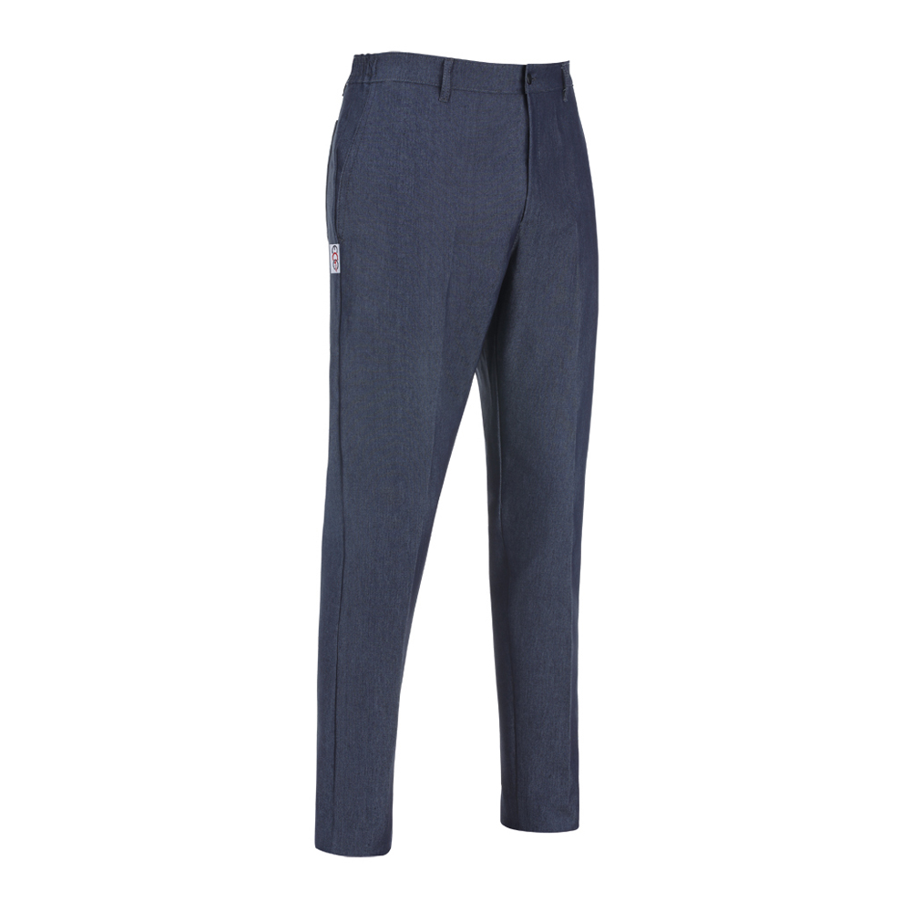 Unisex slim fit trousers with zip