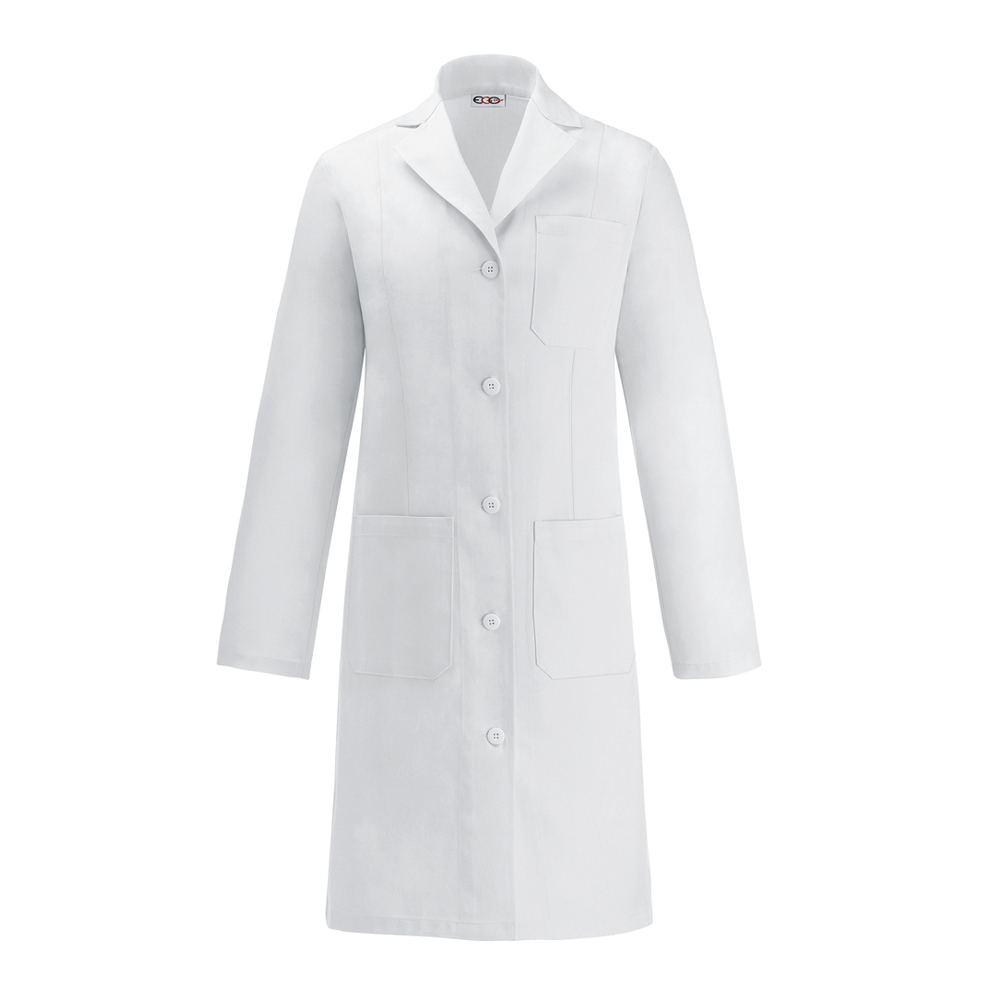 Medical coat woman slim fit with buttons, martingala and no elastic polses Anuk