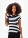 T-shirt a righe in cotone