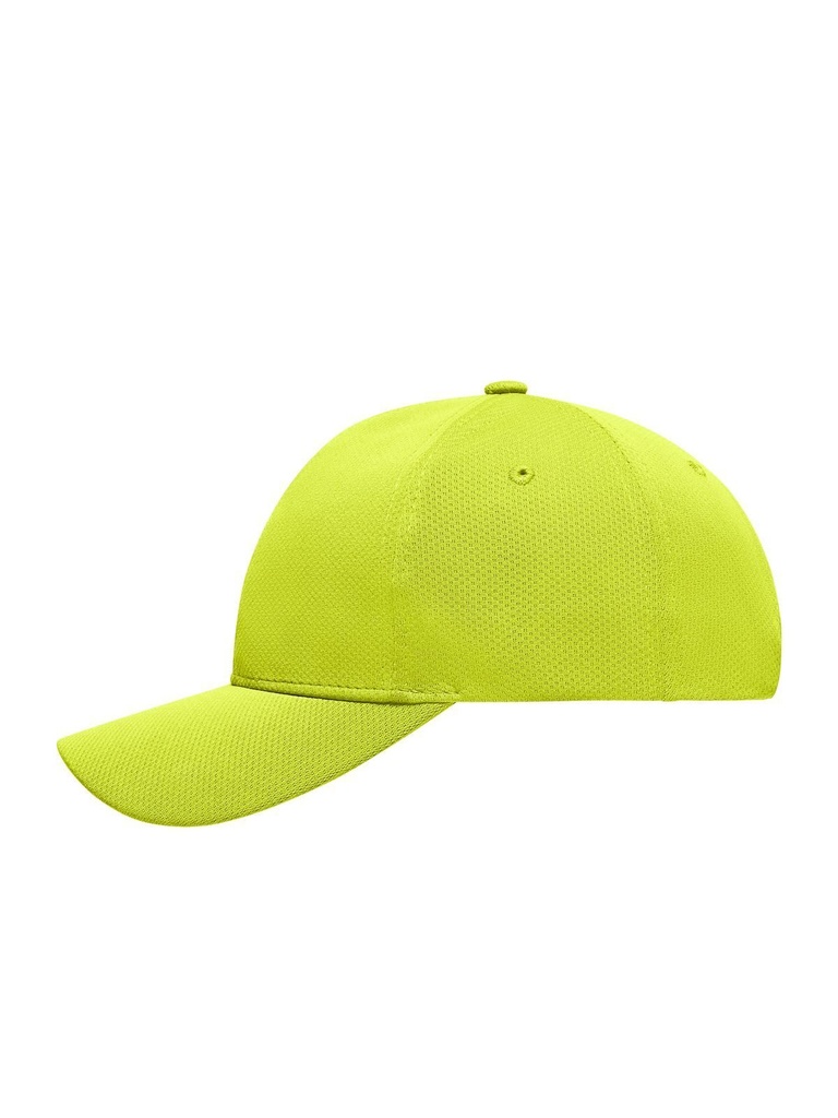 Cappellino sportivo in mesh con pannello frontale laminato