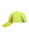 Cappellino di sicurezza con inserti riflettenti e ventilazione