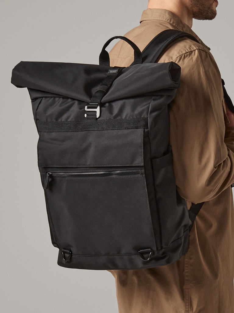 Zaino roll-top in poliestere riciclato per laptop fino a 16''
