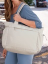 Borsa capiente in poliestere riciclato con tasca per laptop