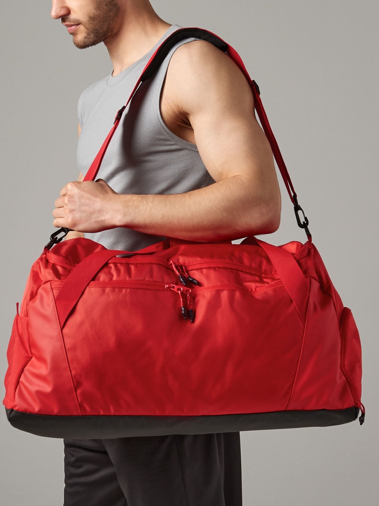 Borsone sportivo multiuso in poliestere riciclato con tasche dedicate