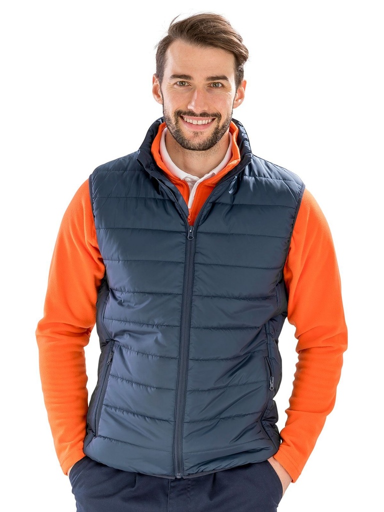Gilet imbottito in poliestere riciclato