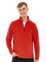 Maglia in pile riciclato con mezza zip