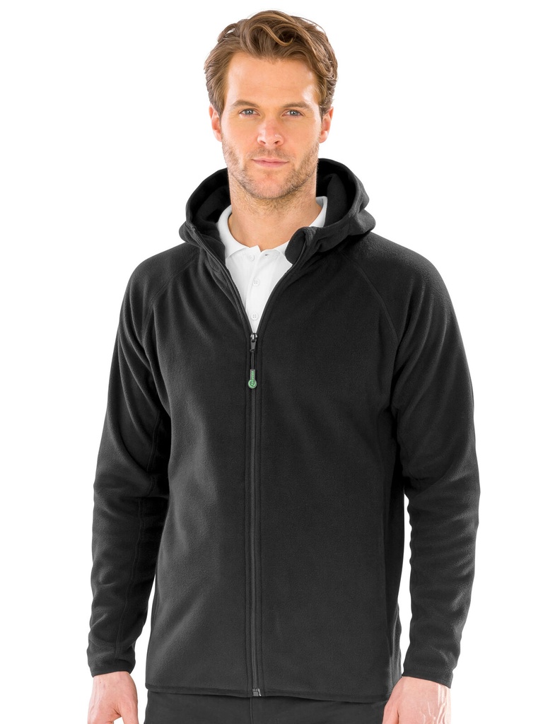 Hooded Recycled Microfleece Jacket