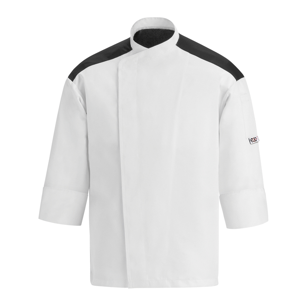 Unisex chef jacket with press buttons First