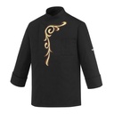 Unisex chef jacket with press buttons and embroidery Custom