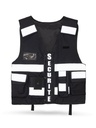 Gilet di sicurezza con strisce riflettenti e tasche multiple