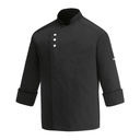 Unisex chef jacket with press buttons Metal