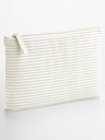 Astuccio multiuso a righe in cotone organico