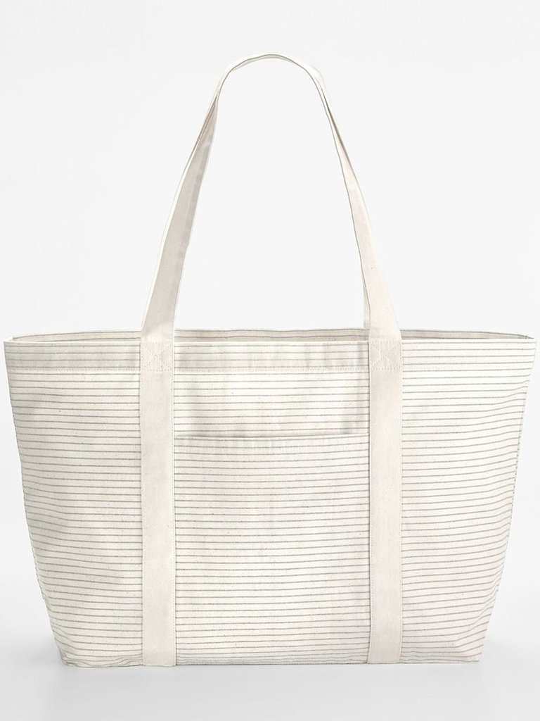 Striped Organic Cotton Shopper