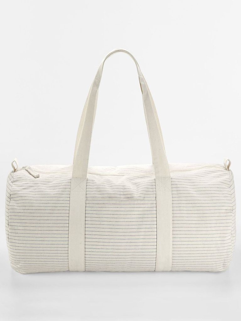 Striped Organic Cotton Barrel Bag