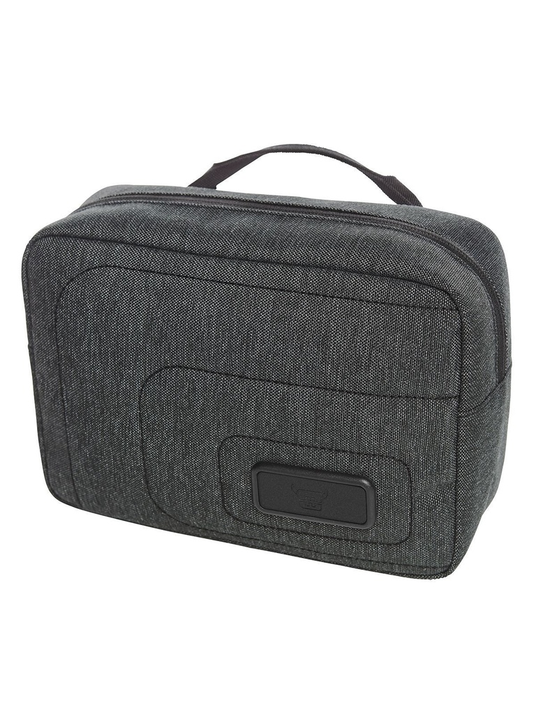 Borsa imbottita con zip e tasche a rete