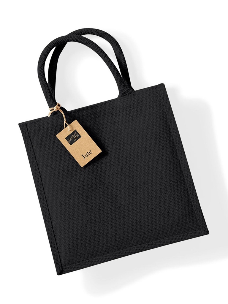Borsa in juta con manici in cotone