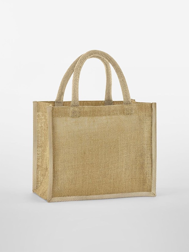 Natural Starched Jute Mini Gift Bag