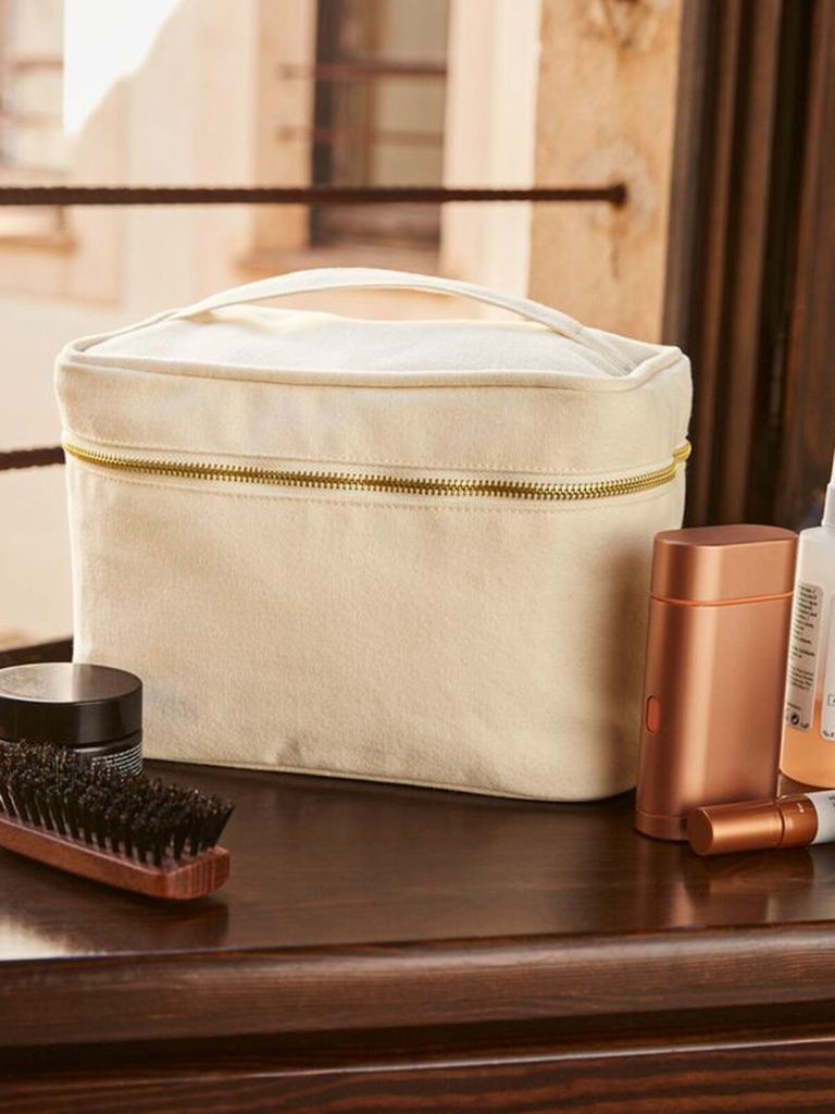 Beauty case in cotone canvas