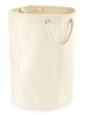 Cesta in cotone canvas con manici in corda