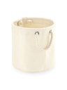 Cesta in cotone canvas con manici in corda