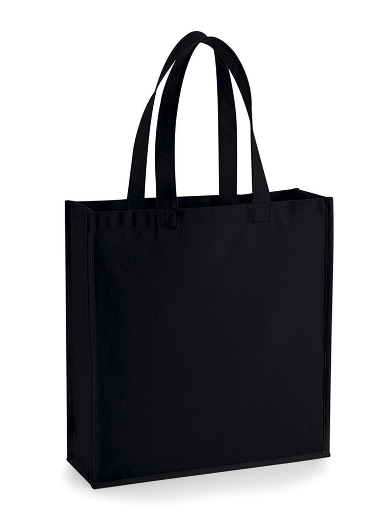 Shopper in cotone canvas, manici 57 cm, 19 litri