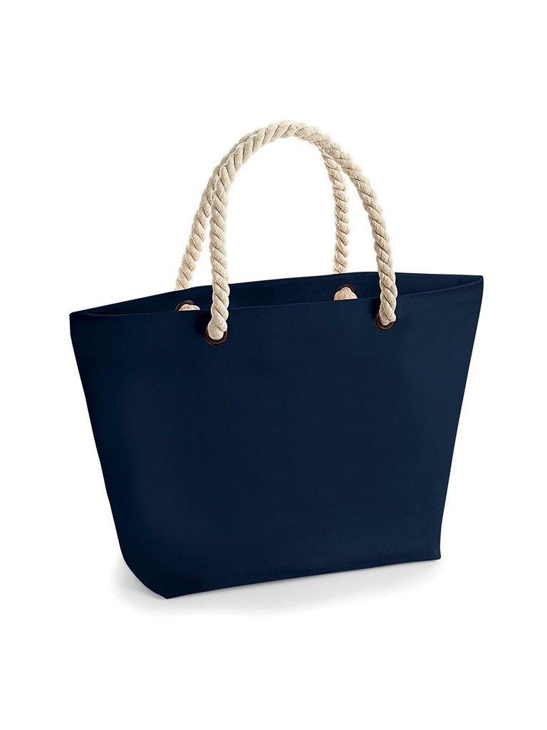 Borsa mare in cotone canvas a strisce