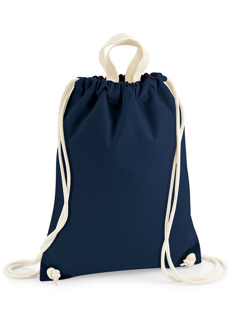 Zaino a sacco in cotone canvas a strisce