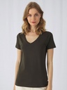 T-shirt da donna in cotone organico con scollo a V e vestibilità moderna