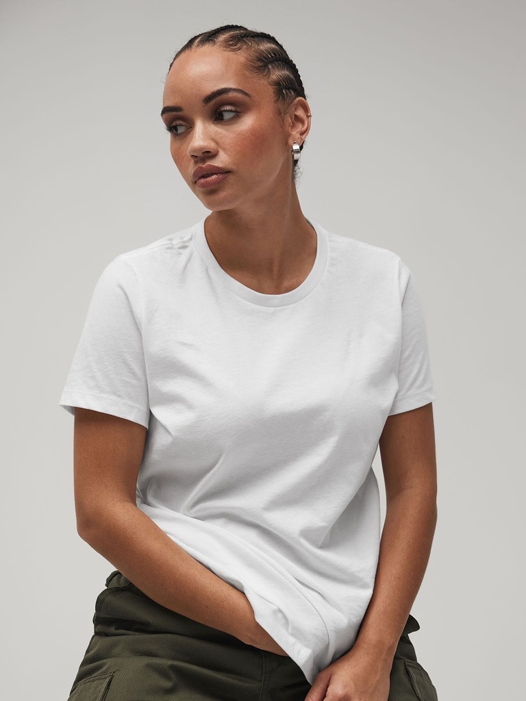 T-shirt donna in cotone morbido a maniche corte